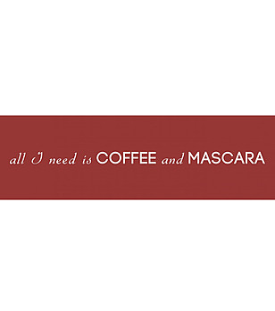 Пътека в бордо с надпис 180х52 см снимка