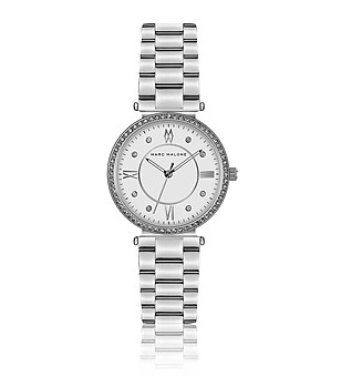 Дамски часовник в сребристо с камъчета Harper снимка