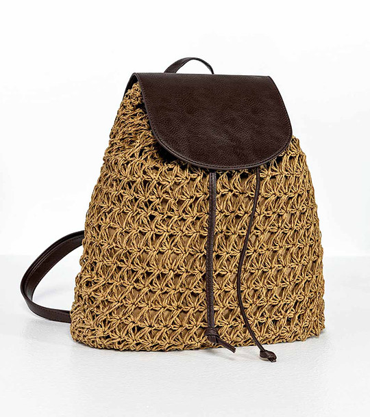 Дамска раница в кафяви нюанси Isabel снимка