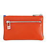Кожено портмоне за ключове в оранжево и синьо Kimolos-2 снимка