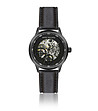 Черен мъжки часовник скелетон Finley-0 снимка