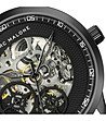 Черен мъжки часовник скелетон Finley-1 снимка