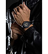 Черен мъжки часовник скелетон Finley-2 снимка