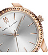 Дамски розовозлатист часовник със сребрист циферблат Trinity-1 снимка