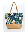 Дамска плажна чанта с флорален принт Vivian-0 снимка