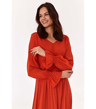 Оранжева дамска блуза Lilana снимка