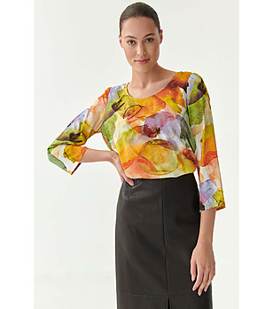 Дамска многоцветна блуза Afinamia снимка