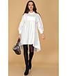 Бяла oversize рокля  Inetta-0 снимка