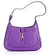 Дамска лилава чанта от естествена кожа Farida-0 снимка
