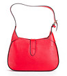 Дамска червена чанта от естествена кожа Farida-1 снимка
