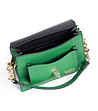Зелена дамска кожена чанта Abena-4 снимка