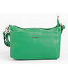 Дамска кожена чанта за рамо в зелено Federica-1 снимка