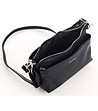 Дамска кожена чанта за рамо в черно Federica-4 снимка