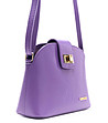 Дамска кожена лилава чанта Ilana-3 снимка
