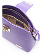 Дамска кожена лилава чанта Ilana-4 снимка