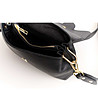 Черна дамска кожена чанта Eve-3 снимка