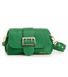 Зелена дамска кожена чанта Eve-1 снимка