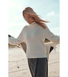 Дамски пуловер цвят слонова кост Simpli-4 снимка