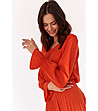 Оранжева дамска блуза Lilana-2 снимка