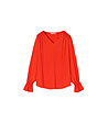 Оранжева дамска блуза Lilana-3 снимка