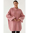 Розов дамски пуловер овърсайз Zomia-2 снимка