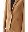 Дамско сако в цвят камел Ramona-3 снимка