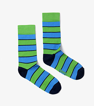 Мъжки чорапи в зелено и синьо Darvin снимка