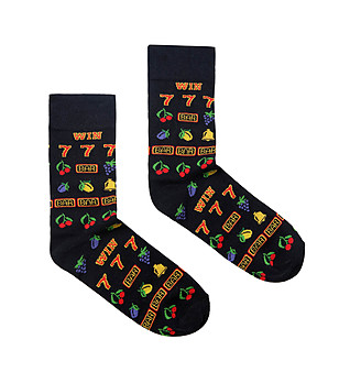 Мъжки чорапи със забавен принт Win the Game снимка