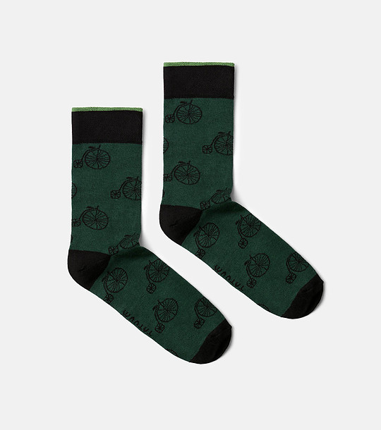 Тъмнозелени мъжки чорапи Nico снимка