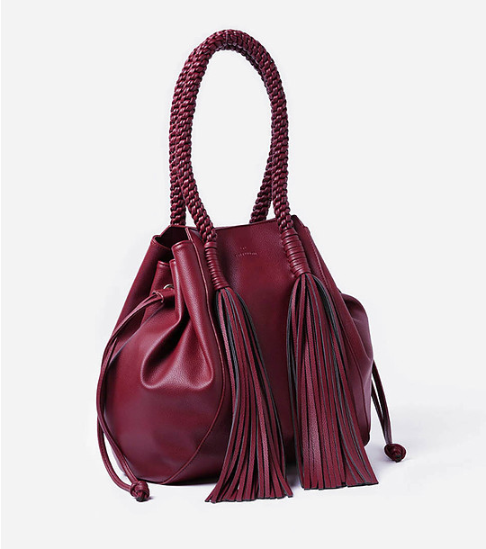 Дамска чанта Ulina в цвят керемида снимка