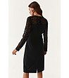 Черна рокля с ефектни ръкави Periona-1 снимка