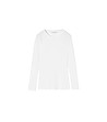 Дамска блуза в бяло с памук Bea-3 снимка