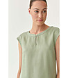 Светлозелена дамска блуза Rosel-2 снимка