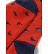 Оранжеви мъжки къси чорапи Fino-1 снимка