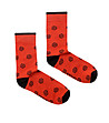 Оранжеви мъжки чорапи с принт зарове Cubi-0 снимка