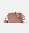 Малка дамска чанта Nasti в розов нюанс-0 снимка