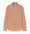 Мъжка памучна риза в оранжево и бяло Firstie-0 снимка