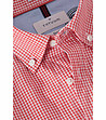 Мъжка памучна риза в червено и бяло Firstie-1 снимка