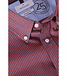 Карирана памучна мъжка риза в червено и тъмносиньо Charles-3 снимка