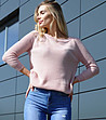 Розов дамски пуловер Elpidana-4 снимка