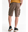 Кафяви мъжки панталон с карго джобове Luis-1 снимка