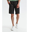 Тъмнокафяви памучни мъжки къси панталони Gino-0 снимка