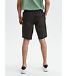 Тъмнокафяви памучни мъжки къси панталони Gino-1 снимка