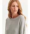 Сив дамски пуловер Lilia-3 снимка