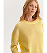 Жълт дамски пуловер Lilia-3 снимка