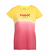 Памучна дамска тениска в преливащо жълто и розово Kohuja-0 снимка