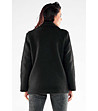 Черно дамско късо палто Neoli-1 снимка