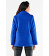 Синьо дамско късо палто Neoli-1 снимка