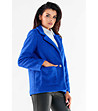 Синьо дамско късо палто Neoli-2 снимка