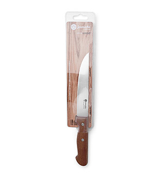 Кухненски нож с кафява дръжка 15 см снимка